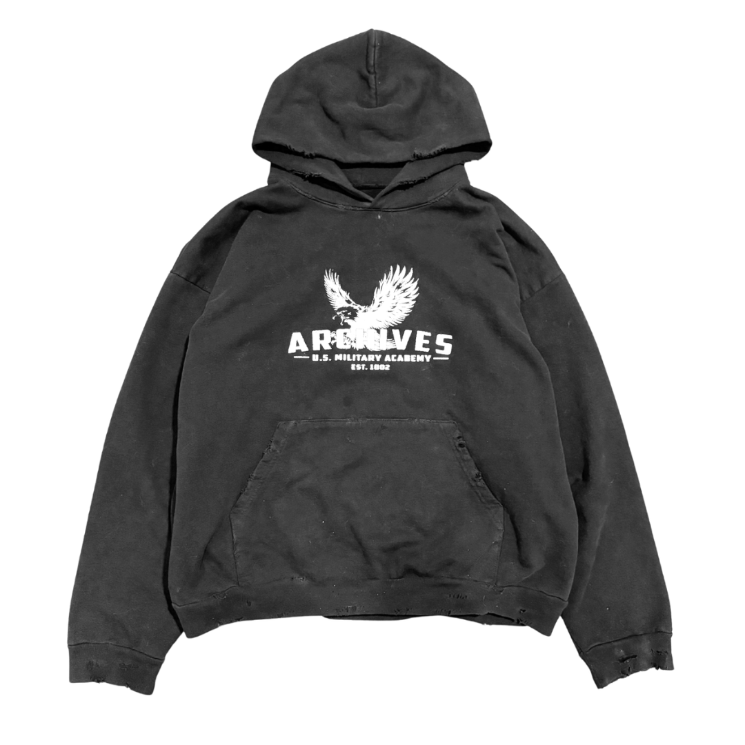 ACADEMY, garment dyed hoodie
