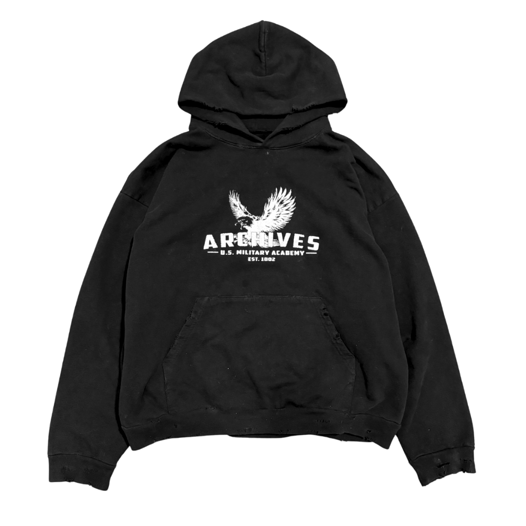 ACADEMY, garment dyed hoodie