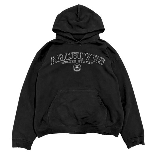 UNIVERSITY, garment dyed hoodie