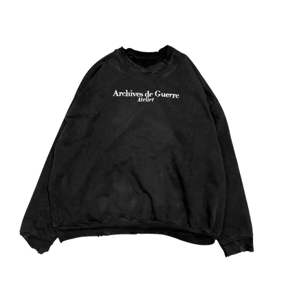 UNIFORM, garment dyed sweatshirt