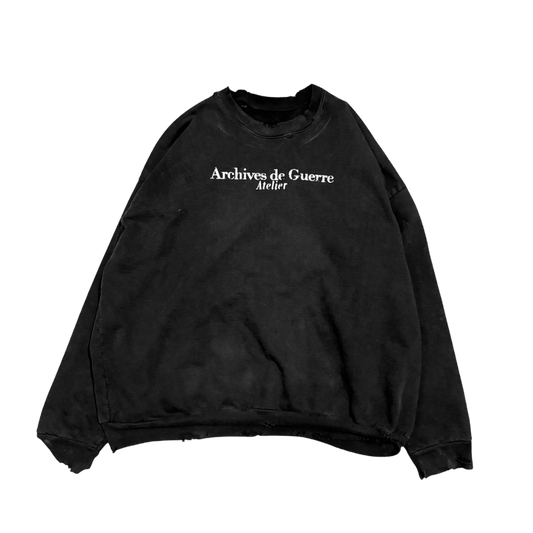 UNIFORM, garment dyed sweatshirt